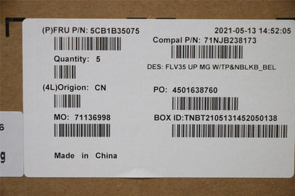 Lenovo ThinkBook 15 G2 ITL Palmrest Touchpad Cover Keyboard Belgian 5CB1B35075