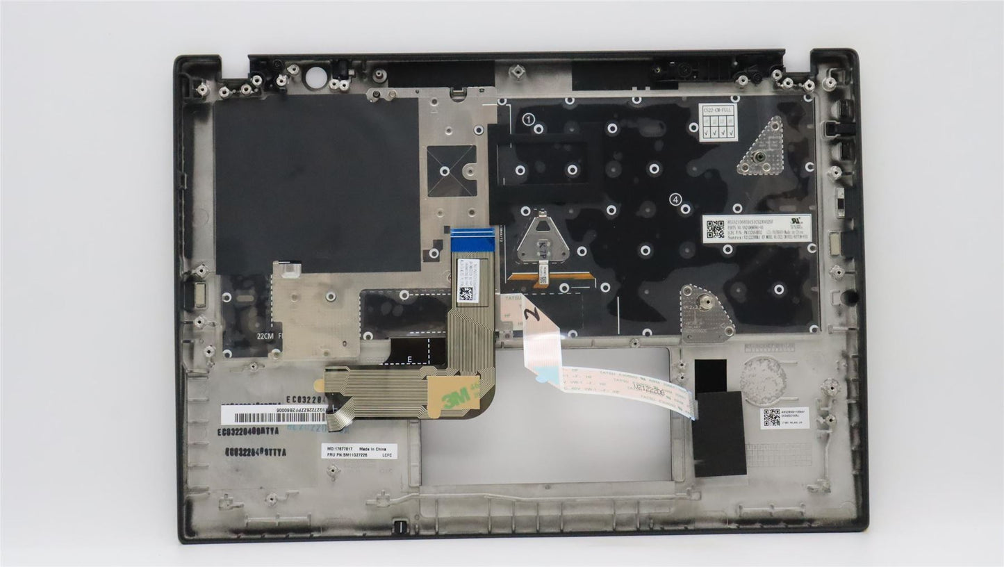 Lenovo ThinkPad T14s Gen 3 Keyboard Palmrest Top Cover US Black 5M11G27220