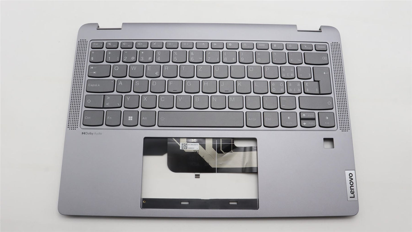 Lenovo IdeaPad 5 14IRU8 Keyboard Palmrest Top Cover Swiss Artic Grey 5CB1L30682