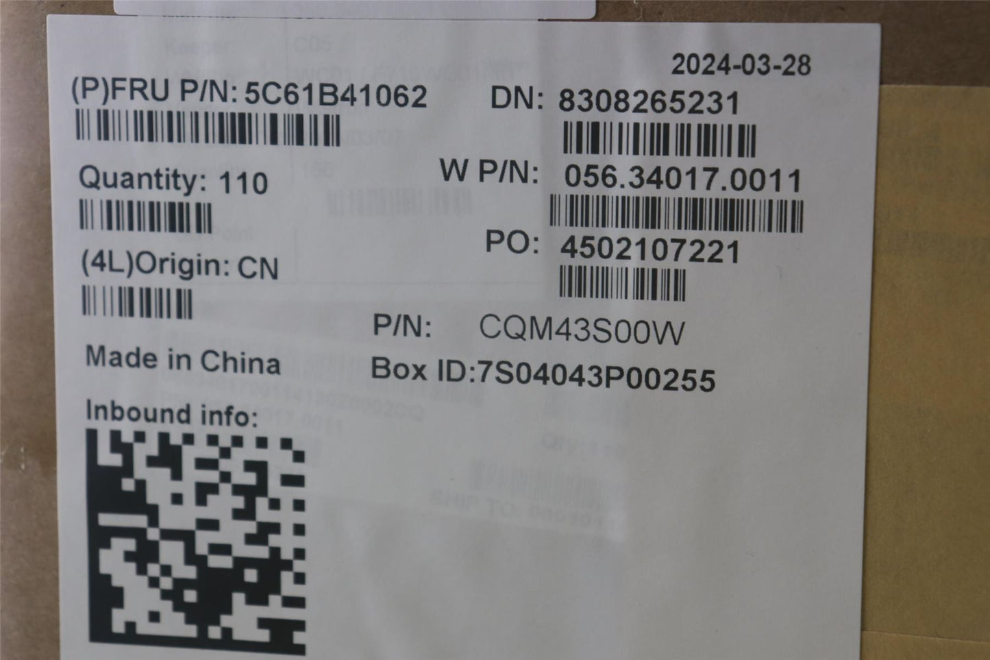 Lenovo FRU CardReader SH2.6-highstar 5C61B41063