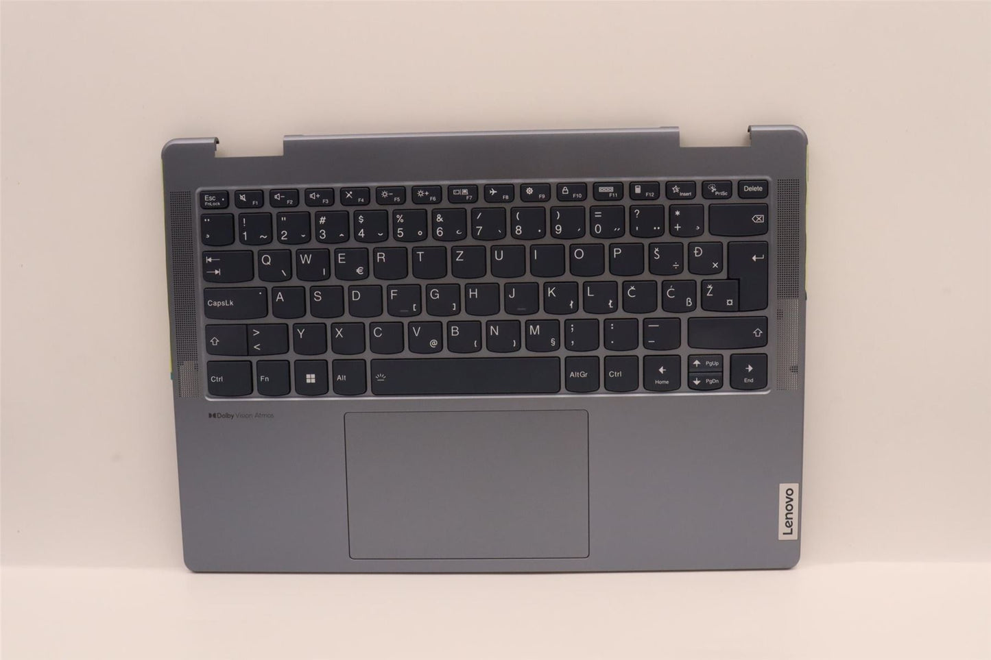 Lenovo Yoga 7 14IAL7 Palmrest Cover Touchpad Keyboard Slovenian 5CB1J02442