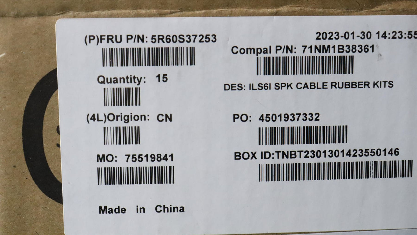 Lenovo Speaker cable rubber C 82XF 10pcs 5R60S37253