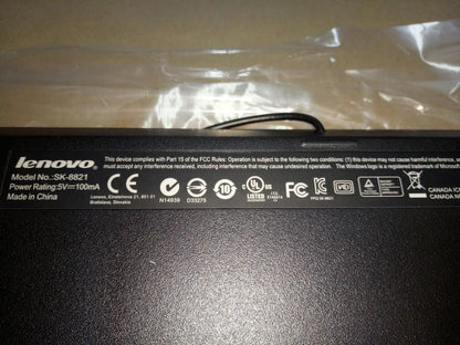Lenovo All-In-One 300S-08IHH E50-00 E50-05 S20-00 USB Wired Keyboard 00KT361