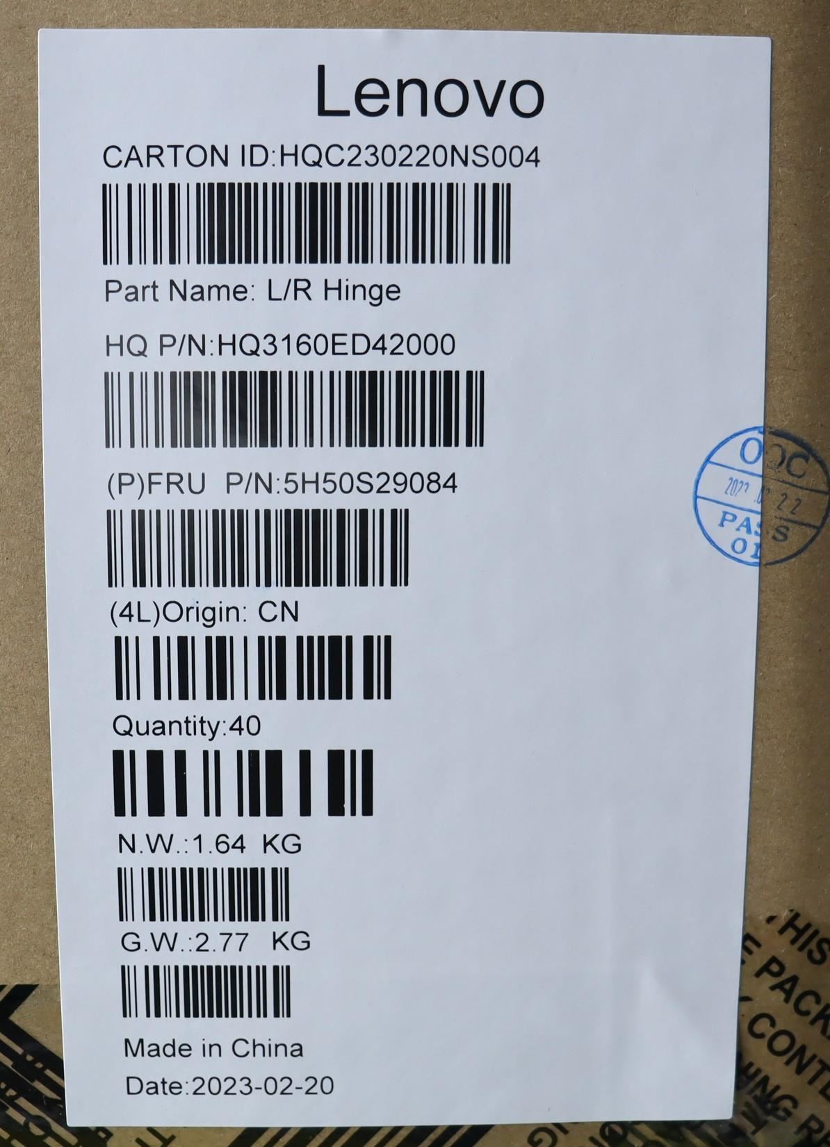 Lenovo HINGE Hinge H 21EU L_R 5H50S29084
