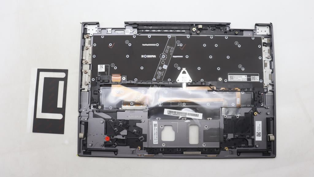 Lenovo ThinkPad X1 8th Gen Keyboard Palmrest Top Cover Greek Grey 5M11H62267
