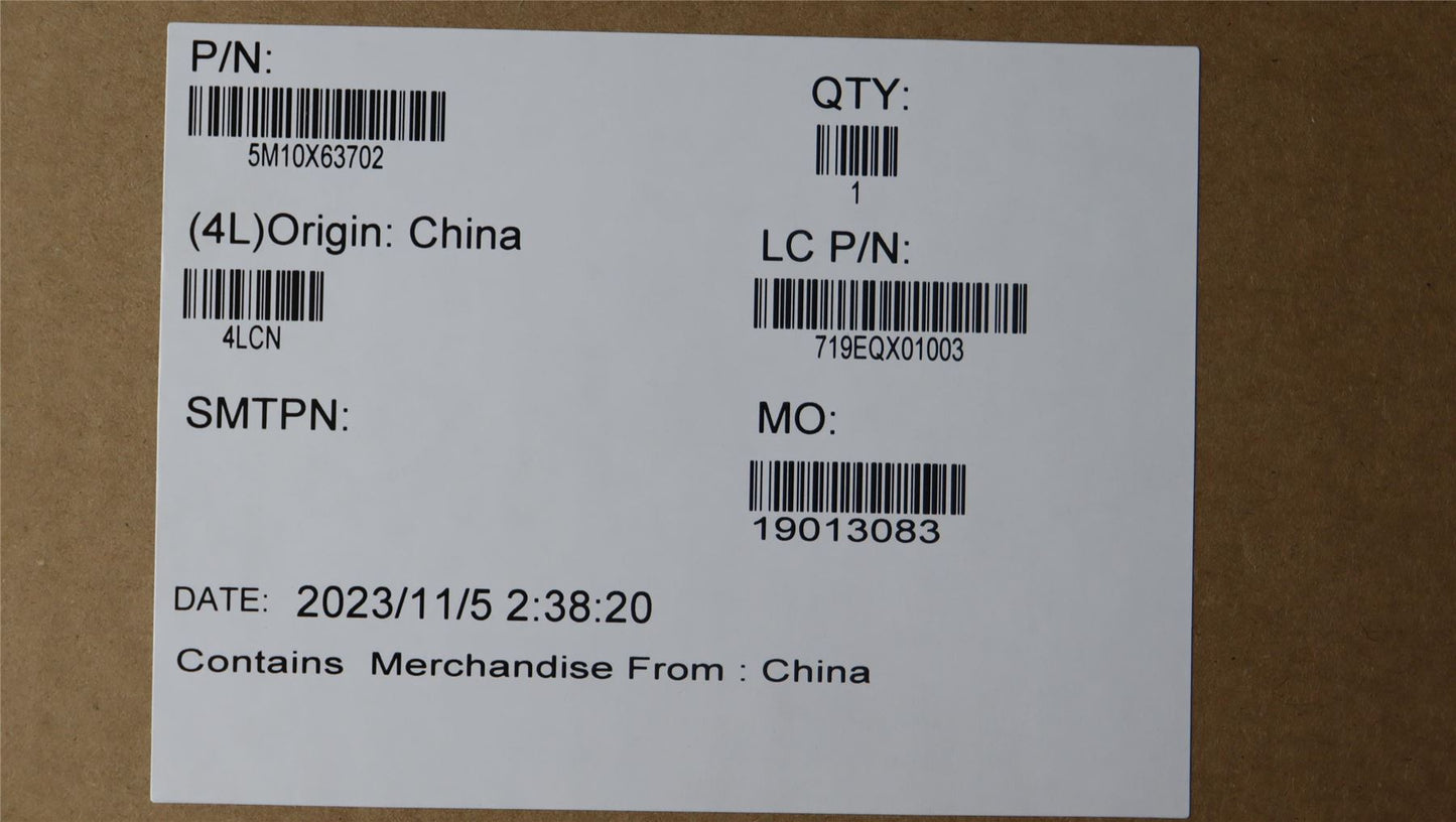 Lenovo MECH_ASM 13.3WUXGA,TCH,HybIR,GY,Lbo+BOE 5M10X63702