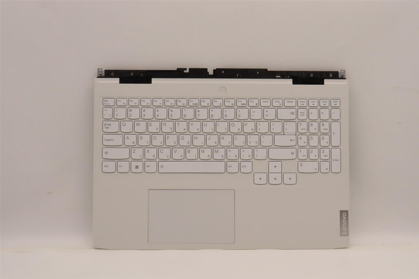 Lenovo IdeaPad 3 15IAH7 Palmrest Cover Touchpad Keyboard Hebrew White 5CB1H89887