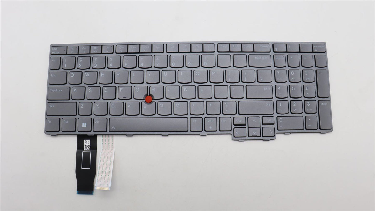 Lenovo ThinkPad T16 Gen 2 P16s Gen 2 Keyboard US Grey Backlit 5N21K05485