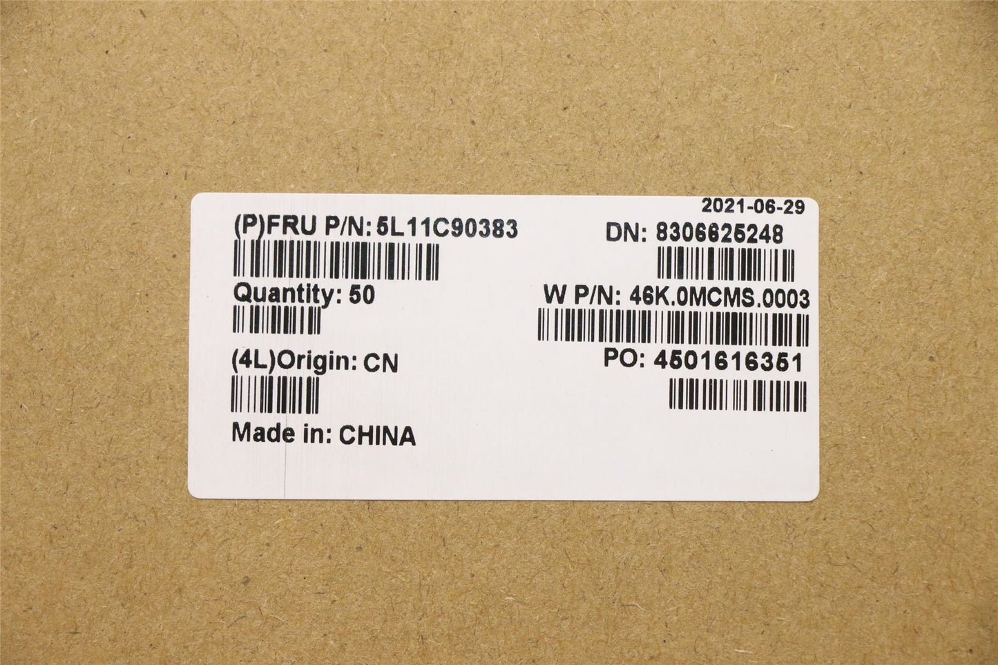 Lenovo LABEL GEO LABEL KIT,LX1 5L11C90383