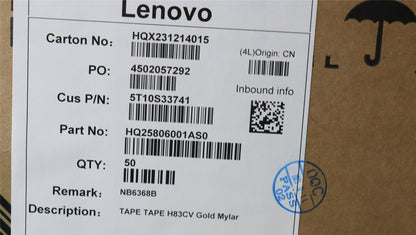 Lenovo TAPE TAPE H83CV Gold Mylar 5T10S33741