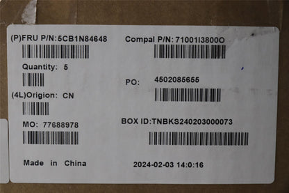Lenovo Upper Case ASM EURO ENG C83DH LGBL 5CB1N84648