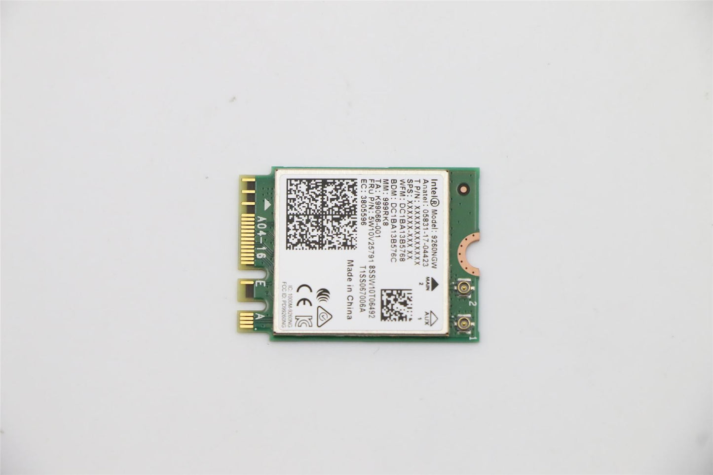 Lenovo Wireless,CMB,IN,9260 vPro WT 5W10V25791