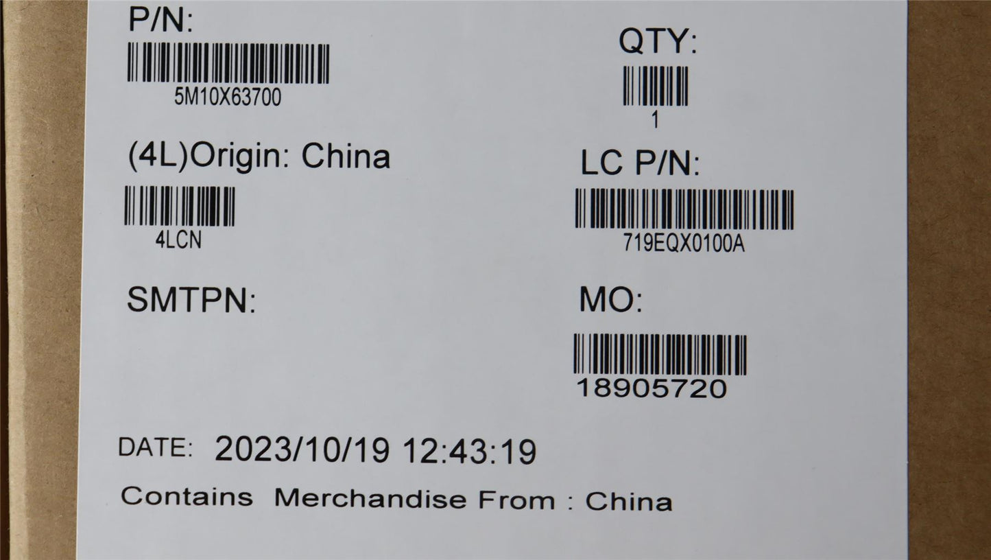 Lenovo MECH_ASM 13.3WUXGA,FHD,HybIR,GY,CSOT 5M10X63700