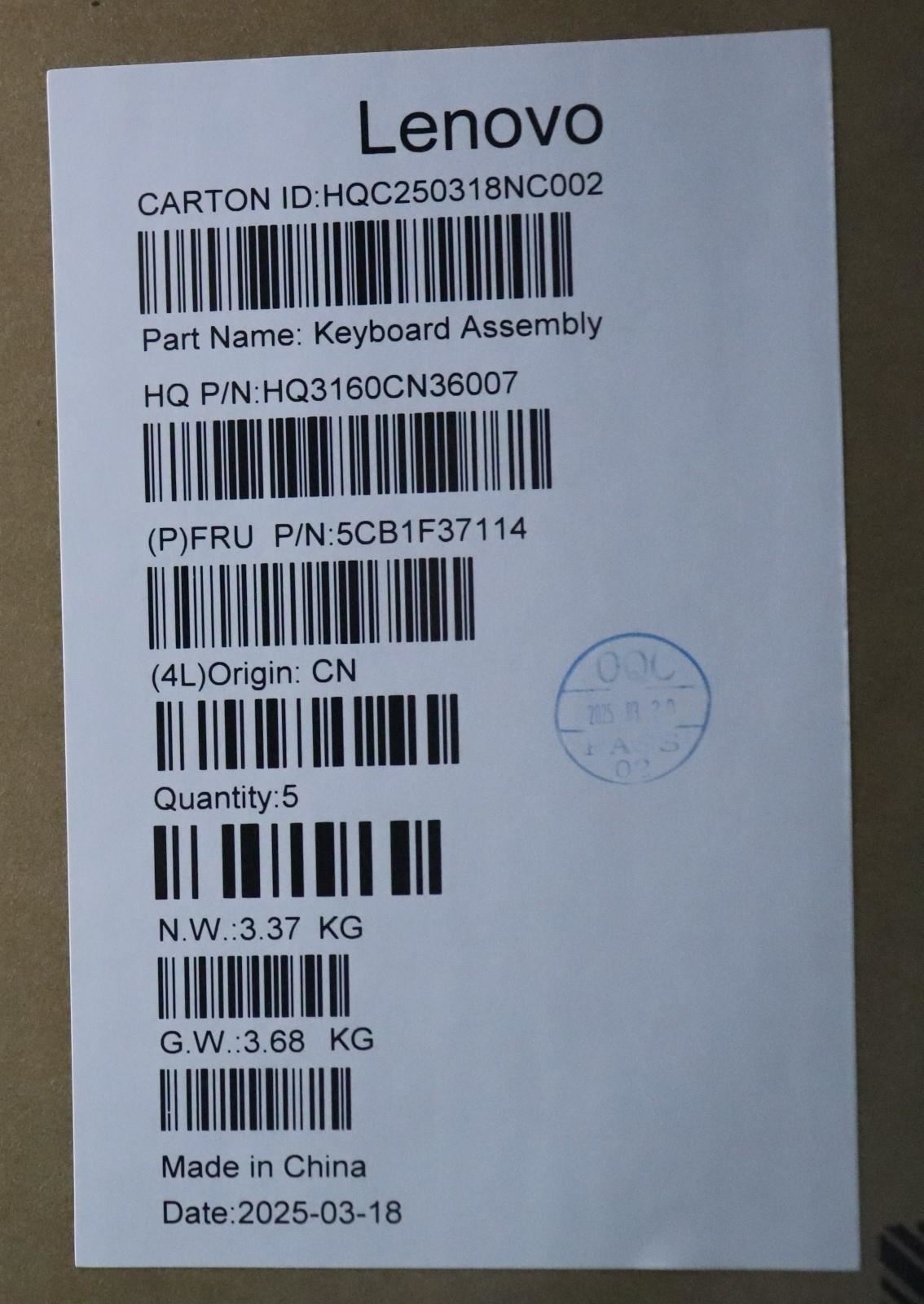 Lenovo IdeaPad 3 15IJL6 Palmrest Cover Touchpad Keyboard Arabic Grey 5CB1F37114