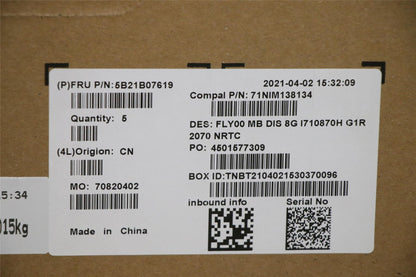 Lenovo 7 15IMHg05 Motherboard Mainboard DIS inteli710870H 5B21B07619