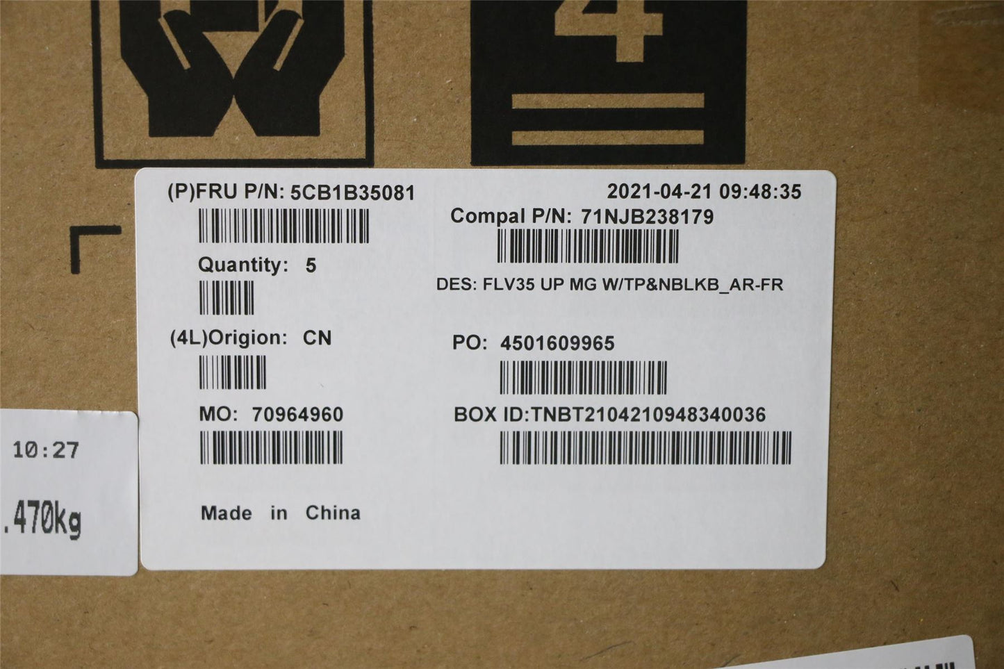 Lenovo UpperCaseASM_FRA/ARA C20VE MGNBL 5CB1B35081