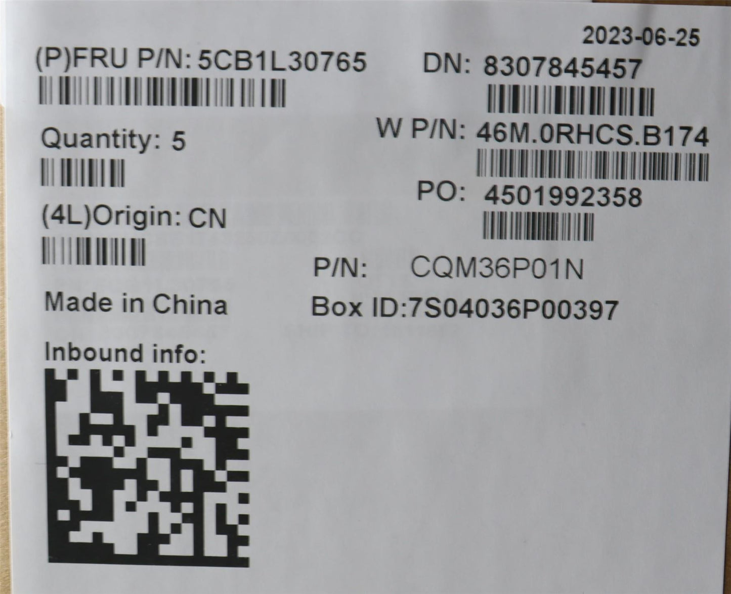 Lenovo Upper Case ASM_GER W 82Y0 SB 5CB1L30765