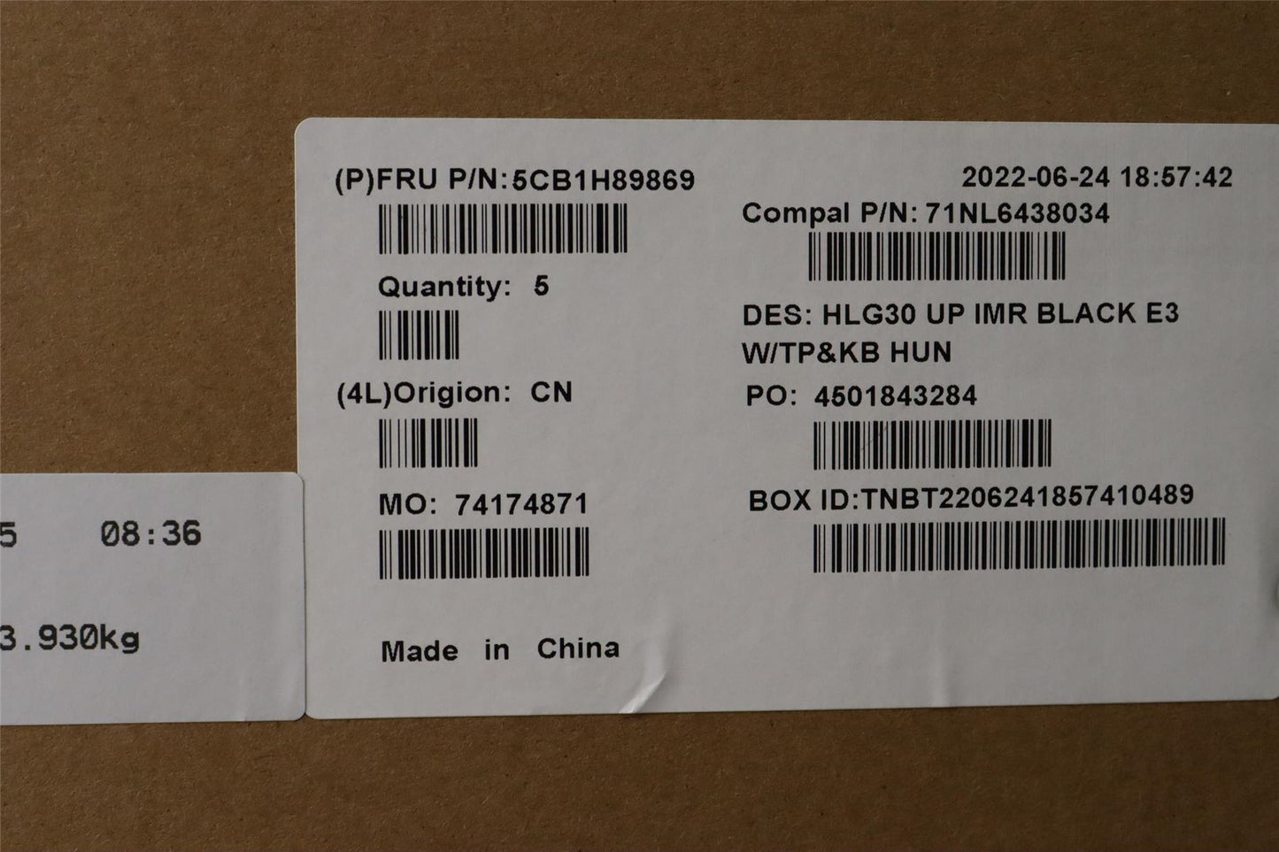 Lenovo IdeaPad 3 15IAH7 Palmrest Cover Touchpad Keyboard Hungarian 5CB1H89869