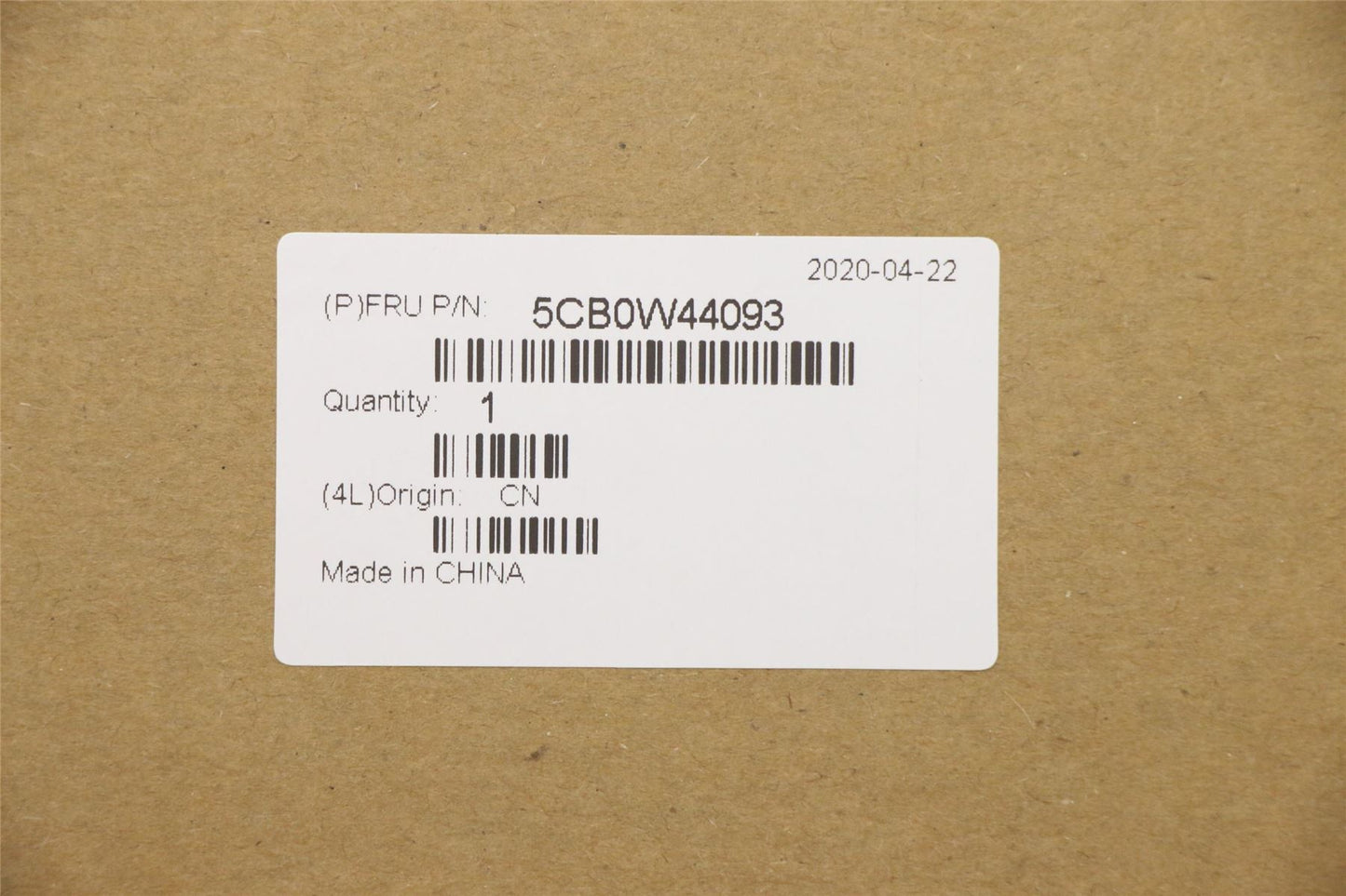 Lenovo V15-IWL Keyboard Palmrest Top Cover UK Grey 5CB0W44093