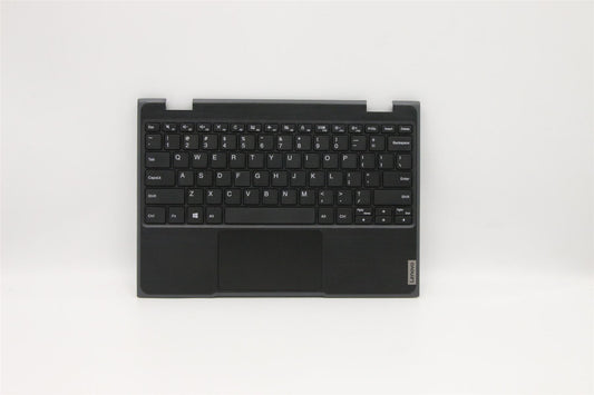 Lenovo Notebook 100e 2nd Keyboard Palmrest Top Cover US Black 5CB0T77532