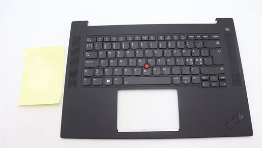 Lenovo ThinkPad P1 Gen 6 Palmrest Cover Keyboard Nordic Black 5M11L89016