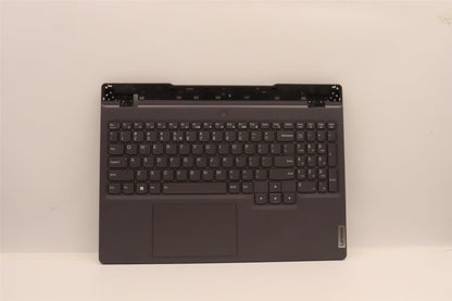 Lenovo 5 15IAH7H Palmrest Cover Touchpad Keyboard US Euro Storm Grey 5CB1F39071