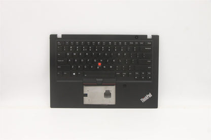 Lenovo ThinkPad T495s Keyboard Palmrest Top Cover India English Black 5M11A08649