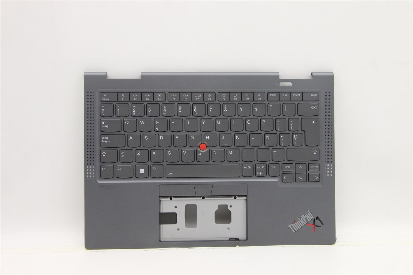 Lenovo Yoga X1 6th Keyboard Palmrest Top Cover Spanish Grey 5M11C40997