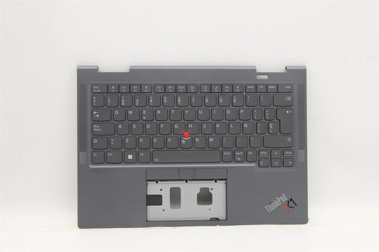 Lenovo Yoga X1 6th Keyboard Palmrest Top Cover Spanish Grey 5M11C40997