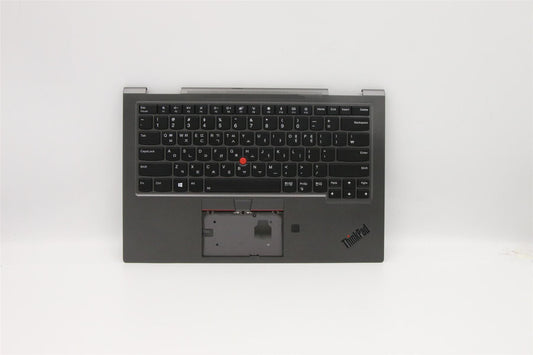 Lenovo Yoga X1 4th Keyboard Palmrest Top Cover Korean Grey Backlit 5M10V24930