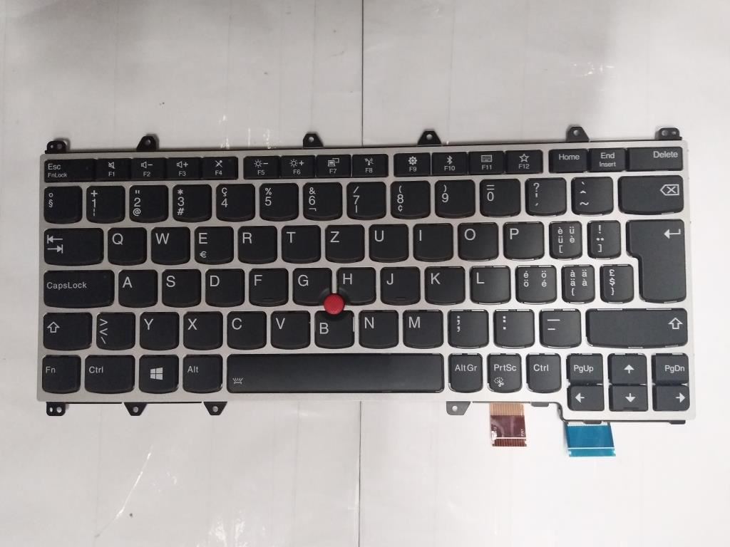 Lenovo Yoga 370 Keyboard Swiss Silver Backlit 01EN454