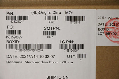 Lenovo FRU T14G2_D_COV_EM160_PPS_ASSY_AM 5CB1E28106