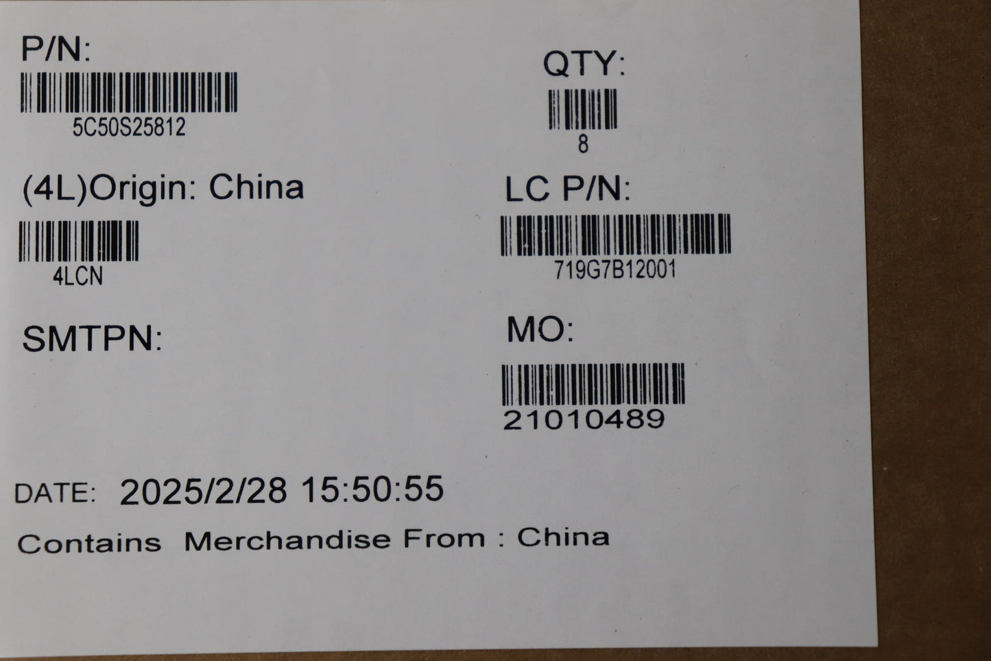 Lenovo CARDPOP L 83JN IO/B I/O Board 5C50S25812