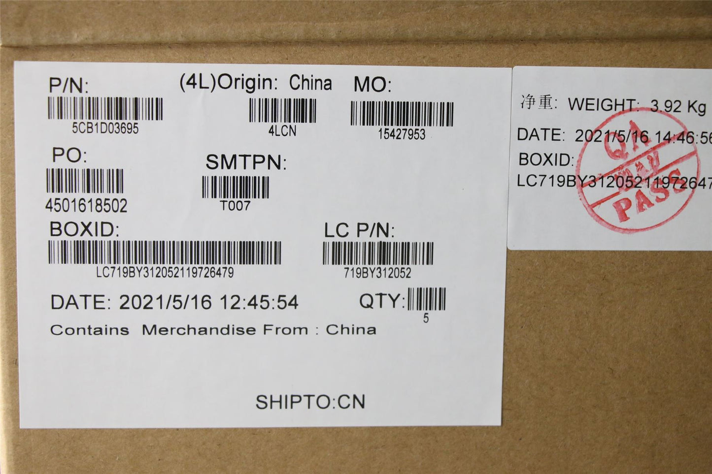 Lenovo IdeaPad 3-15ARE05 3-15IIL05 Keyboard Palmrest Top Cover Grey 5CB1D03695