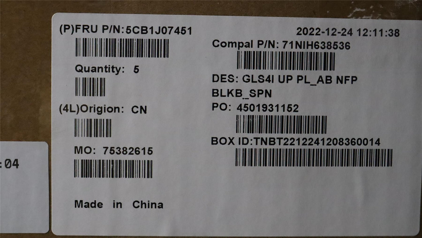 Lenovo UpperCaseASM_SPA C82SD PLAB NFPBL 5CB1J07451