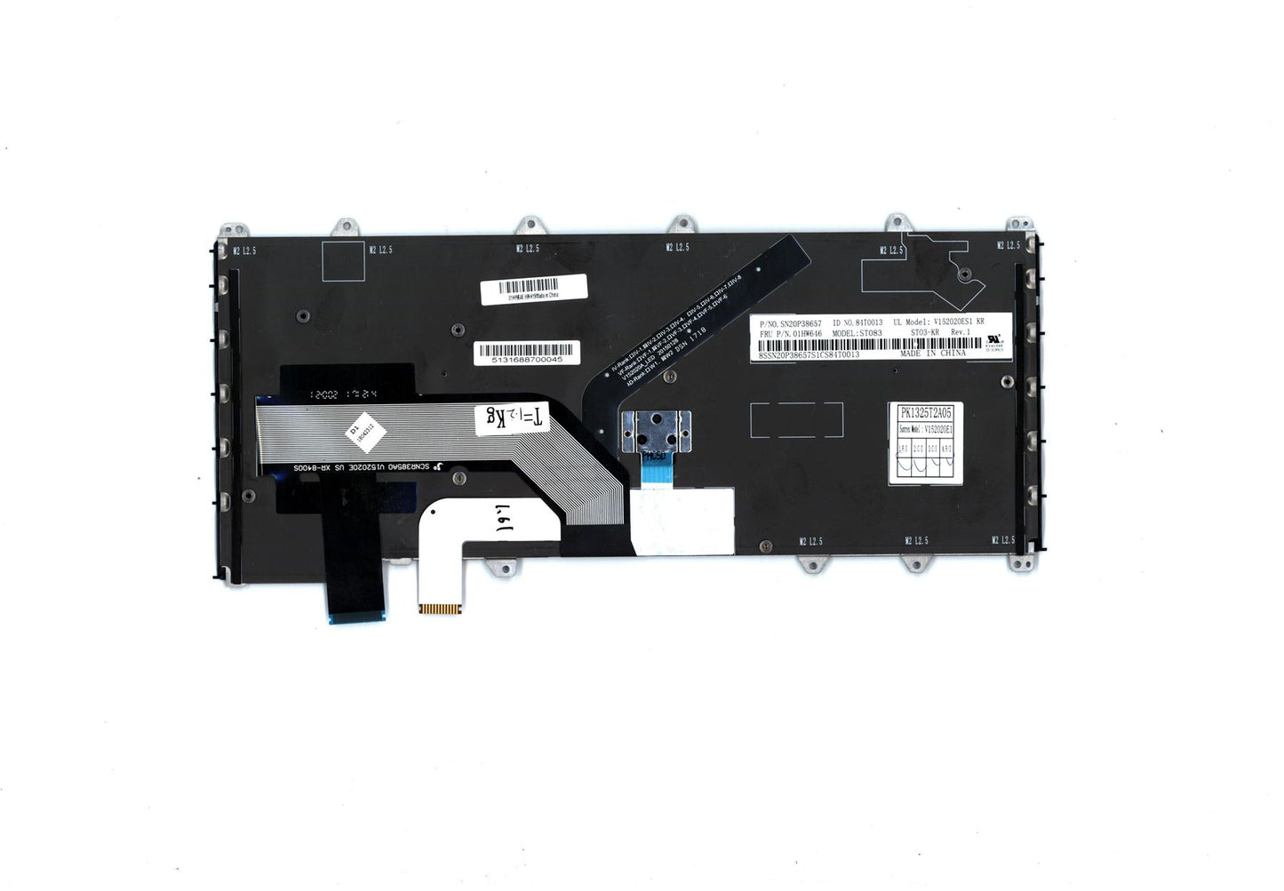 Lenovo ThinkPad X380 Keyboard Korean Black 01HW646