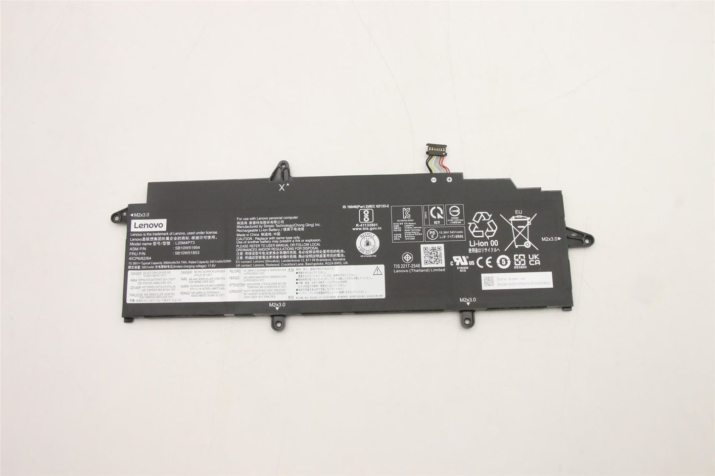 Lenovo ThinkPad X13 3 X13 2 Battery 5B10W51852