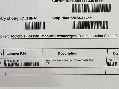 Lenovo TB321FU Board&*HQ3160001NHG0 CS Flash Board 5P68C29164