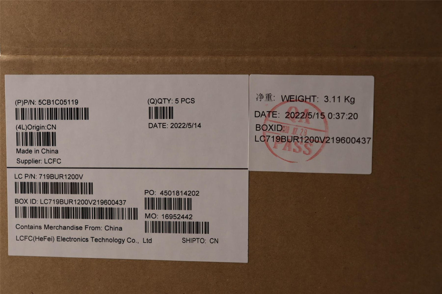 Lenovo Upper Case ASM_ND L81X7 FPABDIS 5CB1C05119