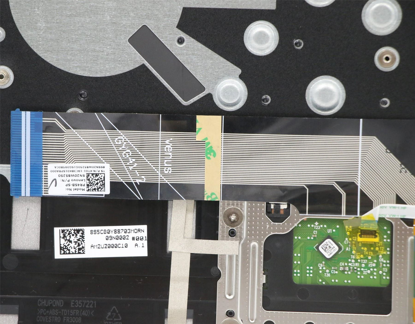 Lenovo IdeaPad 5-14ITL05 Keyboard Palmrest Top Cover Spanish Black 5CB1A14101