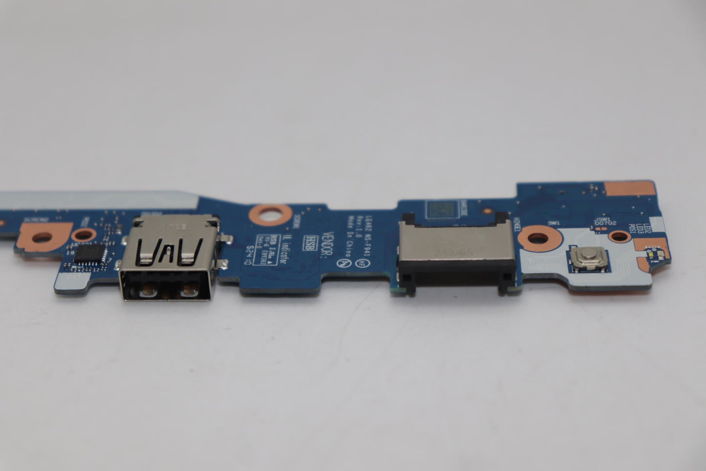 Lenovo CARDPOP FRUCARDPOP PCBA IO/B NSF941W/FPR Fingerprint FPR I/O Board 5C51J62797