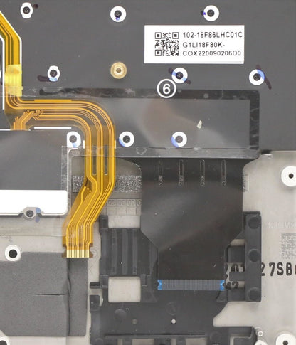 Lenovo ThinkPad X1 8th Gen Keyboard Palmrest Top Cover Deep Black 5M10Z27443