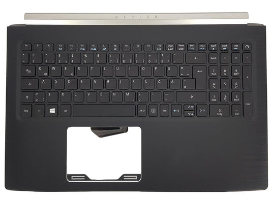 Acer Aspire A515-51 A515-51G Palmrest Cover Keyboard German Black 6B.GP4N2.011