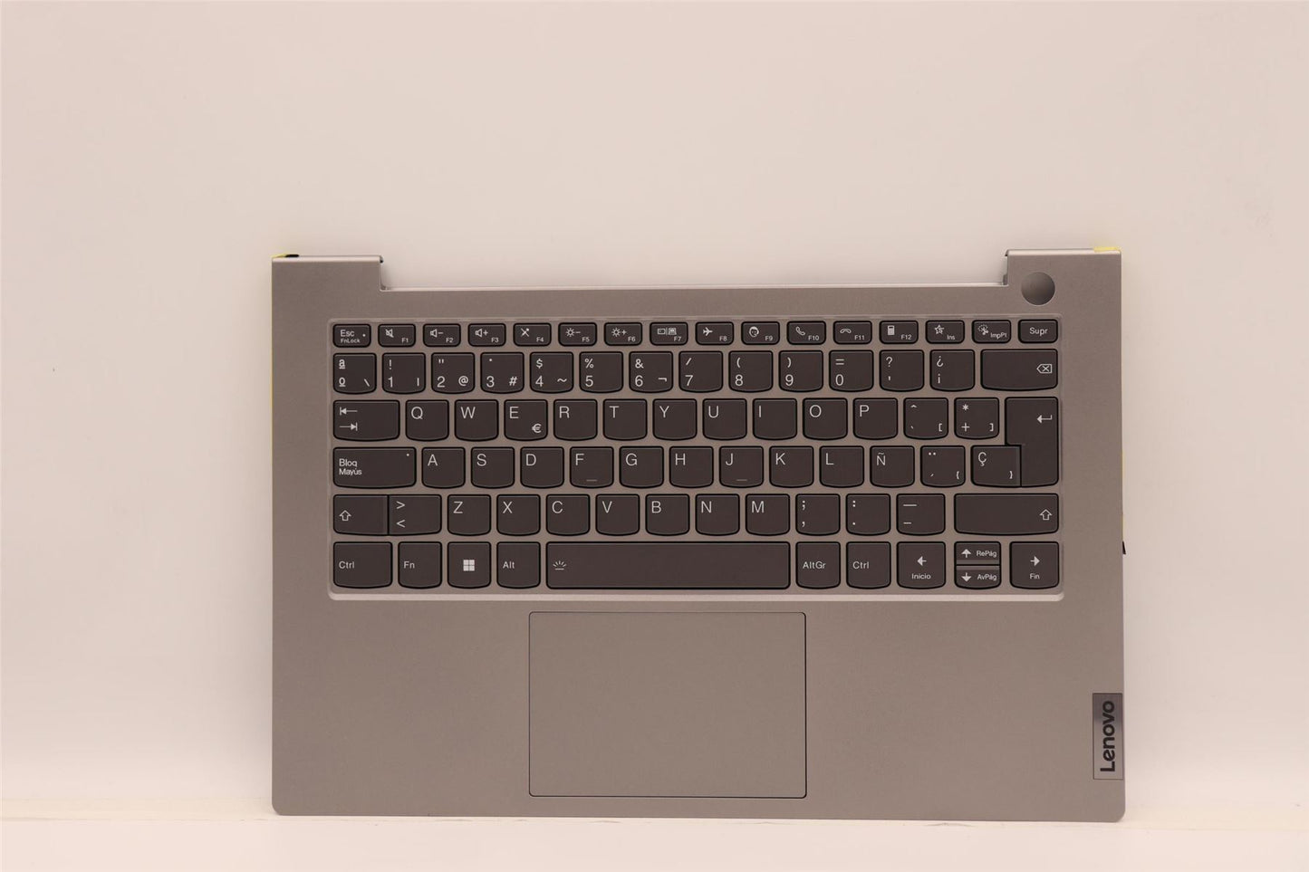 Lenovo ThinkBook 14 G4 IAP Clavier Palmrest Top Cover Espagnol Gris 5CB1J09080