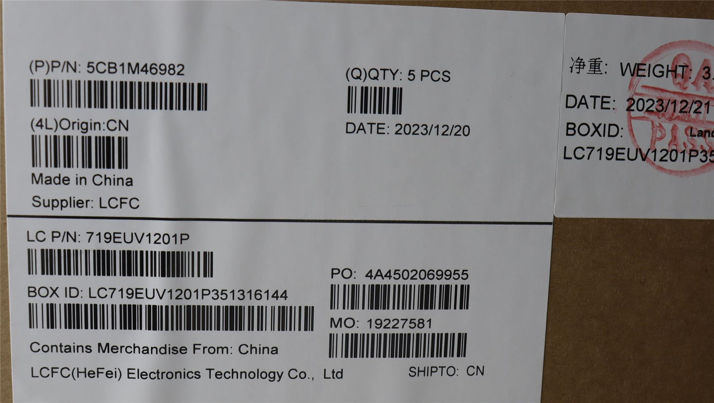 Lenovo COVER Upper Case ASM_GER L 83EMABFP BL 5CB1M46982