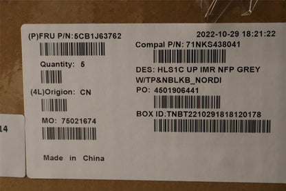 Lenovo IdeaPad 1 14AMN7 Palmrest Cover Touchpad Keyboard Nordic 5CB1J63762