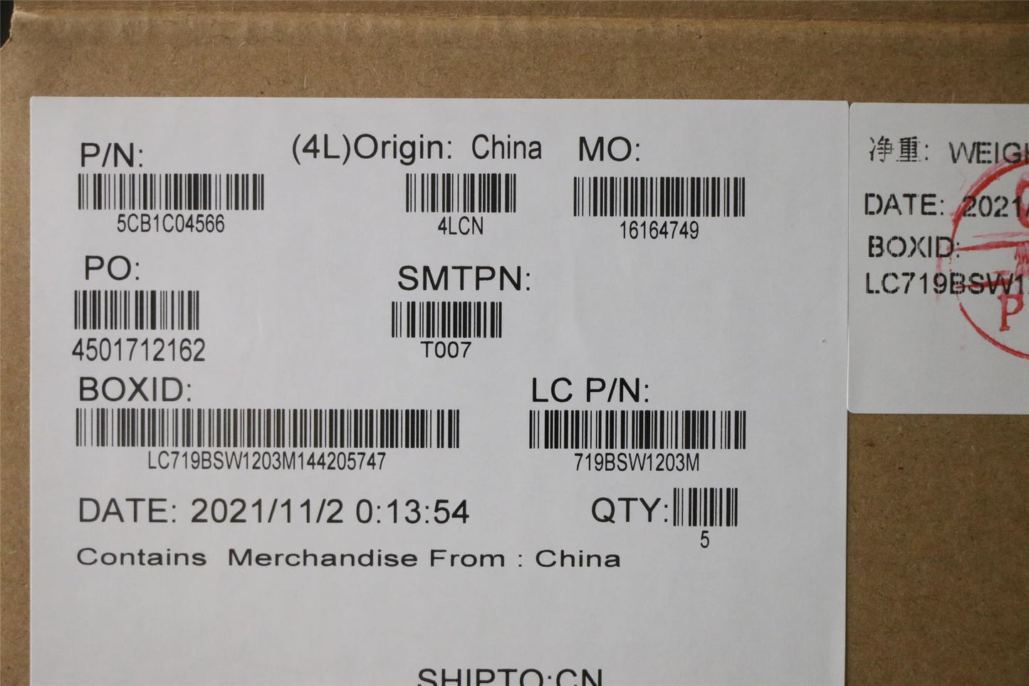 Lenovo Upper Case ASM_TUR L82H7 SD NFPBLD 5CB1C04566