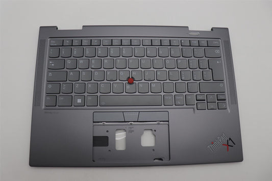 Lenovo Yoga X1 8th Gen Palmrest Cover Keyboard Italian Grey Backlit 5M11H62290