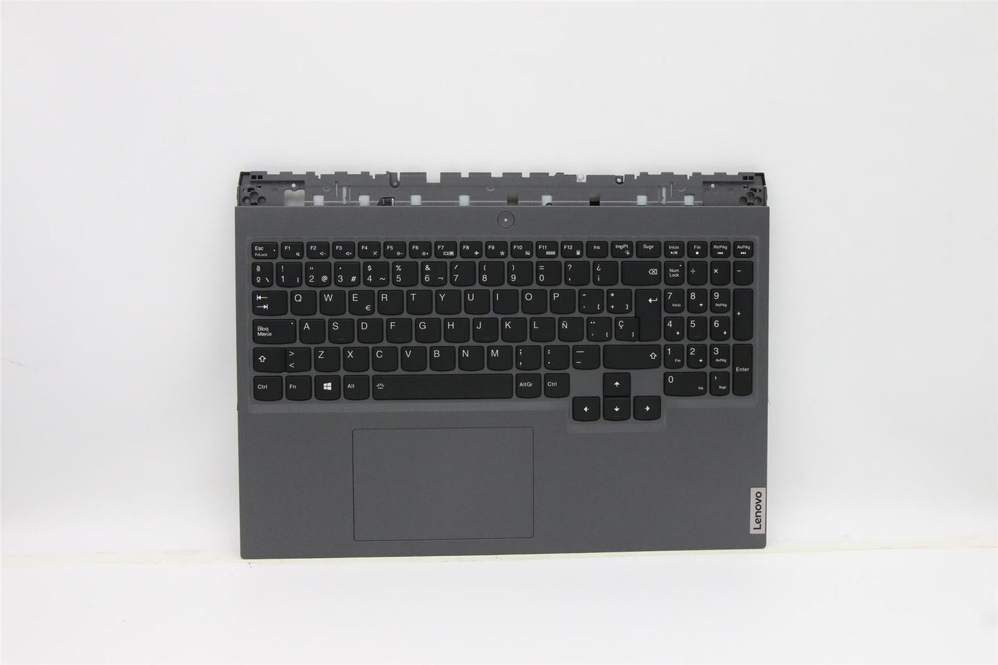 Lenovo Legion 5 Pro-16ACH6H Keyboard Palmrest Top Cover Spanish Grey 5CB1C14905