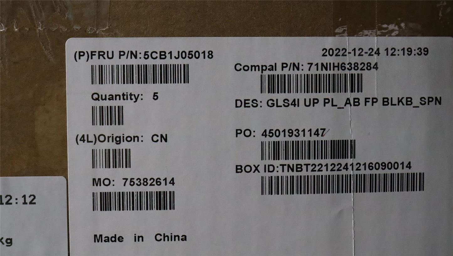 Lenovo UpperCaseASM_SPA C82SD PLAB FPBL 5CB1J05018